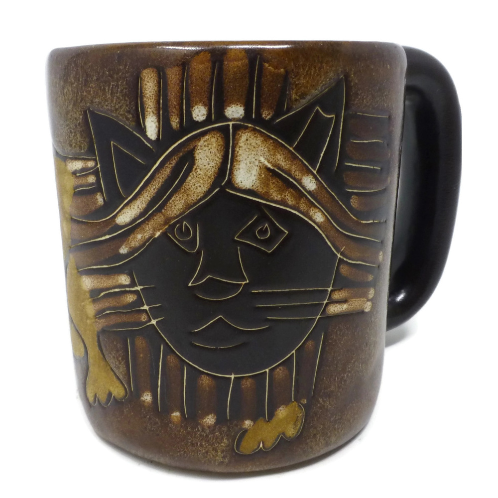 Design by Mara Cat Mug Coffee Cup Handmade Mexico